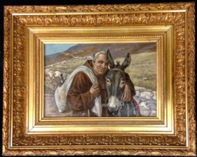 null BAGILI

Monk on his donkey dated 1914

Oil on canvas

15.5 x 23 cm