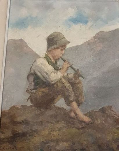 null CASTELLI Clément (1870-1959)

le petit berger musicien

Huile sur toile signée...