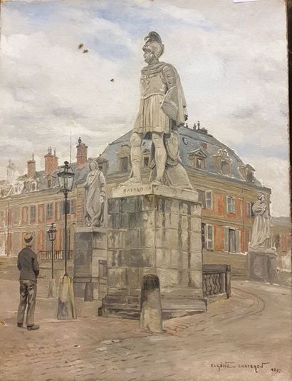 null CHAPERON Eugène (1857-1938)

Monument à Bayard, 1897

Huile sur toile signée...