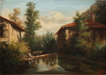 null DE SIBUET Claude Louis, 1831-1879

Homme au ruisseau, 1875

huile sur toile...