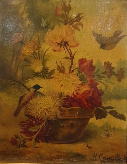 null GAUPILLAT Henry (XIX)

Bouquet à la bassine de cuivre

Huile sur toile signée...