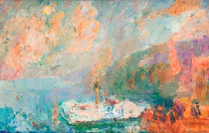null LEBOURG Albert, 1849-1928



Vapeur à la Bouille, 1922

huile sur toile, signée...
