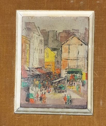 null NEY Lancelot (1900-1965)

Street at the market

Oil on panel, signed lower right

light...