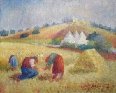 null NOCENTE Nikola (20th century) 

The harvest

Oil on canvas signed lower right...
