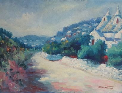 null NOCENTE Nikola (20th century) 

Landscape

Oil on canvas signed lower right...