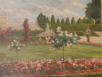 null PIERSON Albert Léopold (XIX-XX)

Jardin de Versailles 

Huile sur panneau signé...