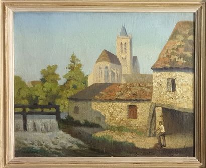 null SPRING Rene (XX)

Fisherman in front of a church

Oil on canvas signed lower...