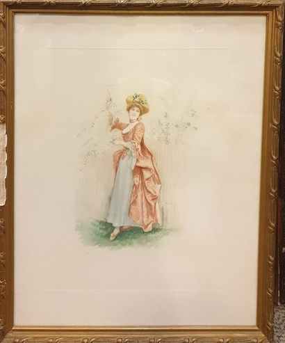 null GIRARDET Jules (1856-1946)

Elegantes

Two lithographs signed in the plate 

board:...