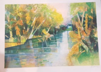 null HILAIRE Camille (1916-2004)

Canal in autumn

Lithograph, signed lower right...