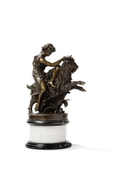 null MICHEL, 20th century, (after CLODION)

Bacchante riding a goat,

bronze group...