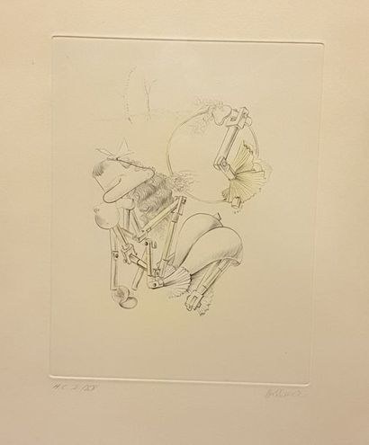 null BELLMER Hans (1902-1975) 

Untitled

etching signed lower right, numbered HC...