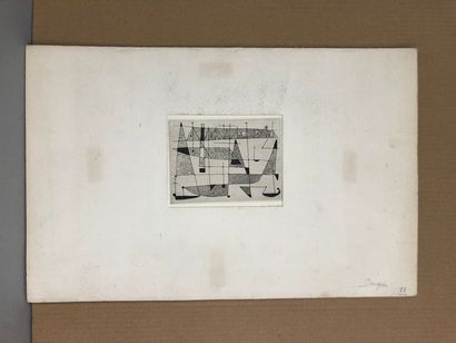 null SINGIER Gustave (1909-1984)

Composition, 1950

Etching signed and dated lower...