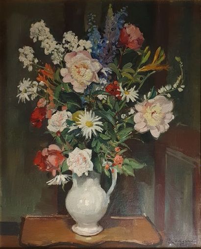 LANGLADE Pierre LANGLADE Pierre, 1907-1972,

Bouquet champêtre,

huile sur toile...