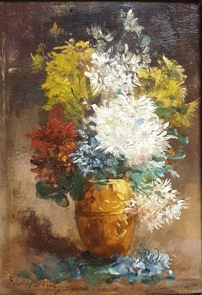 COPPENOLLE Edmond Van COPPENOLLE Edmond Van, 1843-1915,

Bouquets champêtres,

paire...