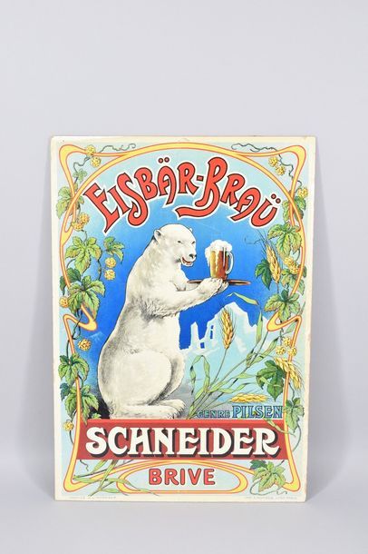 4 advertising cards :

SCHNEIDER beer. Advertising...