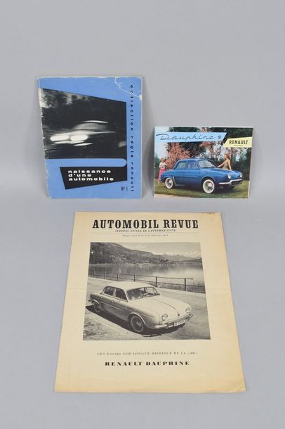 null RENAULT batch of documents on the Dauphine :

Naissance d'une automobile, collection...