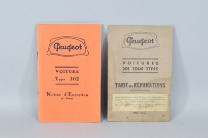 null PEUGEOT 2 technical documents 30's :

Service Instructions for the Type 302...