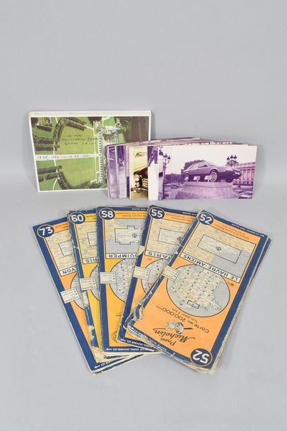 null MICHELIN 6 road maps between 1945 and 1953 (n° 52, 55, 58, 60, 73 and 83). Condition...