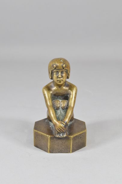 null SILVESTRE Paul (1884-1976)

Youth, bronze automobile mascot. Signed and stamped...