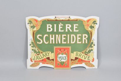 null 4 advertising cards :

SCHNEIDER beer. Advertising cardboard Eisbär-Braü genus...