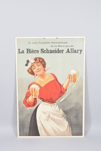 null 4 advertising cards :

SCHNEIDER beer. Advertising cardboard Eisbär-Braü genus...