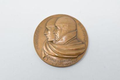 null BELLONTE Maurice (1896-1984) & COSTES Dieudonné (1892-1973)

Médaille en bronze.

Avers...