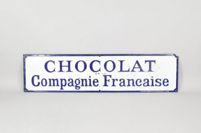 CHOCOLATE from the Compagnie Francaise, enamelled...