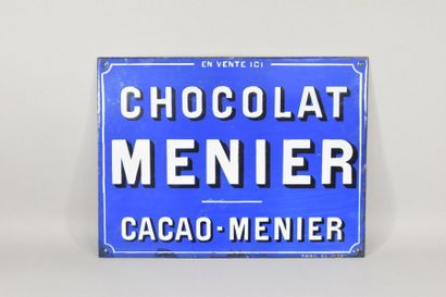 null MENIER enamelled plate. CHOCOLATE MENIER - CACAO MENIER for sale here. Email...