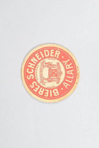 null Beer SCHNEIDER ALLARY. Cardboard coasters with the arms of the town of Brive...