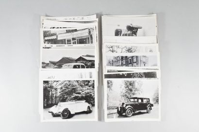 null PEUGEOT 63 photos, tirage argentique des années 50, de modèles de la gamme Peugeot...