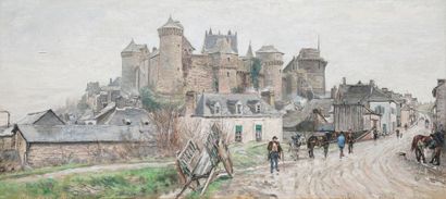 Ludovic PIETTE Ludovic PIETTE, 1826-1877

Le château de Vitré, janv. 1873

gouache...