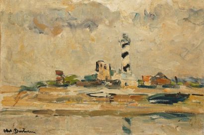 Abel BERTRAM Abel BERTRAM, 1871-1954

Le phare à Petit-Fort-Philippe

huile sur toile,...