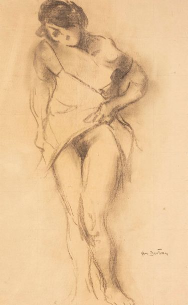 Abel BERTRAM Abel BERTRAM, 1871-1954

Nude to nude

charcoal and stump on beige paper...
