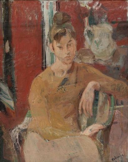 Lazare VOLOVICK Lazarus VOLOVICK, 1902-1977

Dancer at rest

oil on canvas, signed...