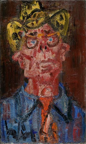 GEN PAUL GEN PAUL, 1895-1975

Self-portrait with hat

oil on panel, signed lower...