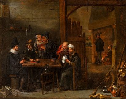 null RYCKAERT DAVID (Assigned to) 

Antwerp 1612 - 1661 

Peasant interior scene...