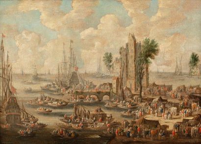 null CASTEELS PIETER II 

Anvers vers 1650 - id. ; 1701 

Scène de port 

Huile sur...