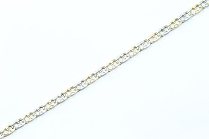 null 18K (750) yellow and white gold bracelet, with chain link.

Length: approx....