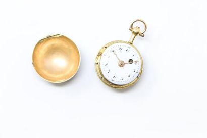 null ANONYMO

Watch "ball" the key mechanism in 18K (750) yellow gold enamelled polychrome...