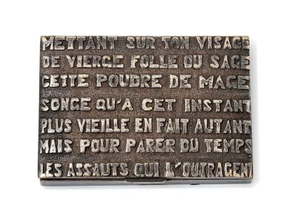 null Line Vautrin (1913-1987)

Poudrier « Vierge folle ou sage » en bronze argenté...