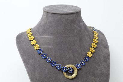 M. GERARD MR GERARD

Necklace in 18K (750) yellow gold articulated with yellow or...