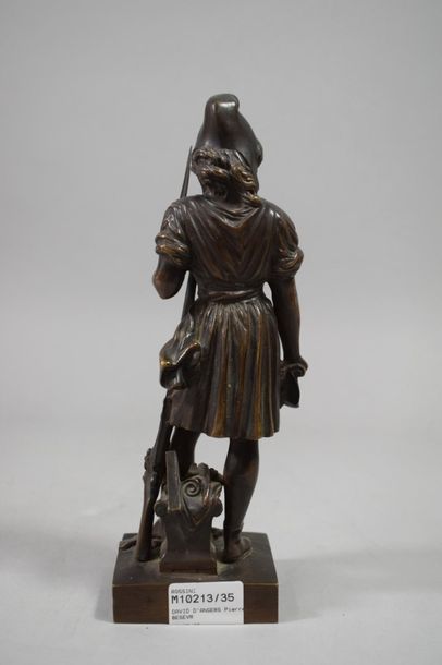 null DAVID D'ANGERS Pierre Jean (1788-1856) d'ap.

Allégorie de la Liberté, 1840

Bronze,...