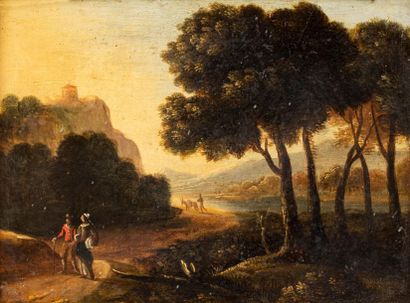 null GELLEE CLAUDE DIT LE LORRAIN (Suite de) 

1600 - 1682 

Paysage au soleil couchant...