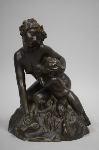 SALADIN, Faune en bronze, 24 cm