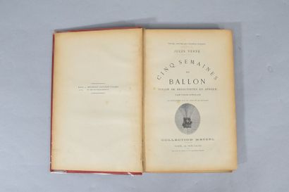 null VERNE Jules. Cinq semaines en ballon, Hetzel.

Cartonnage polychrome aux feuilles...