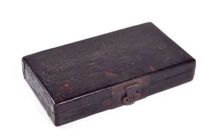 null CHINA - Late MING Period (1368 - 1644)

Rectangular box in black leather lacquer....