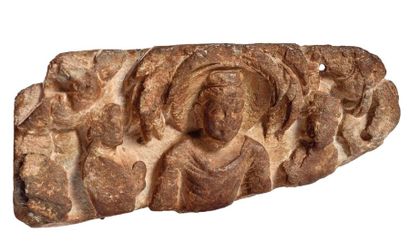 null INDE - GANDHARA, art gréco-bouddhique, IIe/IVe siècle

Fragment de stèle en...