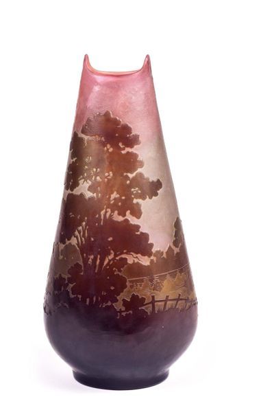 null GALLE ESTABLISHMENTS (1904-1936)

Conical ovoid vase with hot stretched neck...