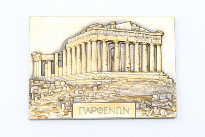 null Mr. Delannoy



Bronze plaque with golden patina representing the Acropolis...