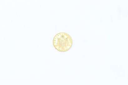 null Gold coin of 20 francs Napoleon III French Empire - laurelled head (1866 BB).

APC...